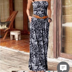 Strapless Maxi Dress, XL (16), Machine Washable, cold